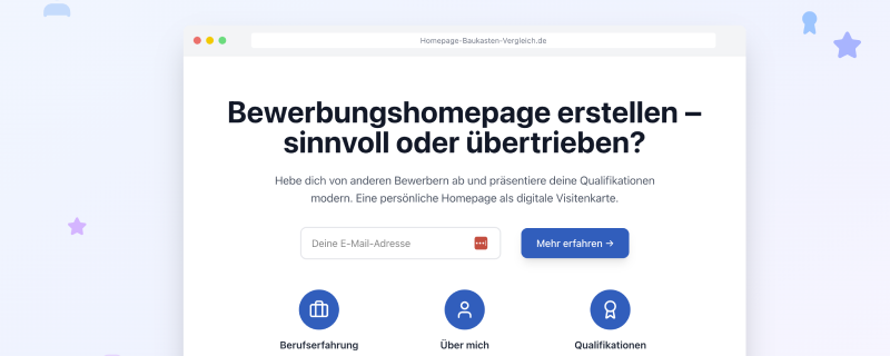 Bewerbungshomepage erstellen – sinnvoll oder übertrieben?