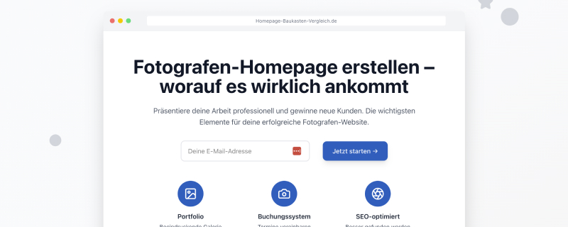 Fotografen-Homepage erstellen – worauf es wirklich ankommt